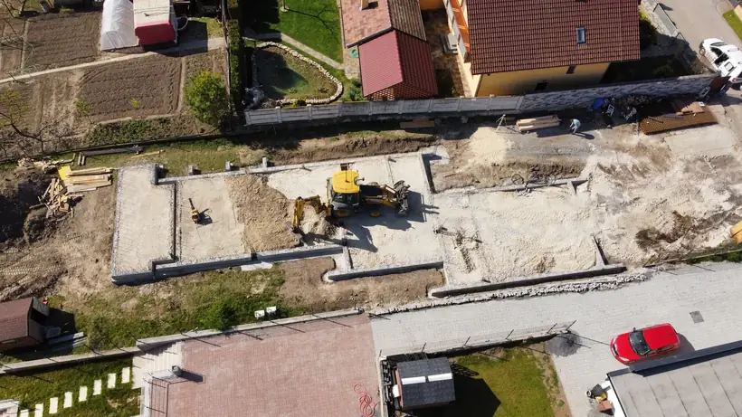 Stavba Zavar – príprava podkladových vrstiev